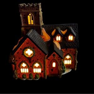 Dept 56 Dickens Village Knottinghill Church Lighted Retired 1987